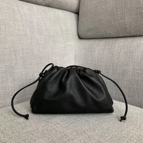 Bottega Veneta Sheepskin Handble Bag Sac à bandoulière 1189 noir
