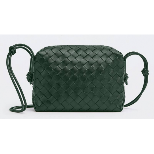 Bottega Veneta Petit sac à bandoulière en cuir intrecciato 680255 Raintree