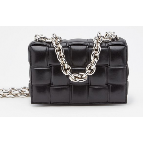 Bottega Veneta THE CHAIN CASSETTE Livraison accélérée 631421 noir Quincaillerie : Finition argentée