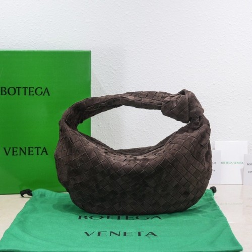 Bottega Veneta sac à main en daim tissé 690225 marron