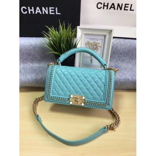 Boy Chanel Flap Bag Original Cuir De Veau A67086B Vert