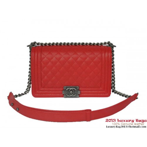 Boy Chanel Flap Sac à bandoulière Classic Cannage Patterns A67086 Rouge