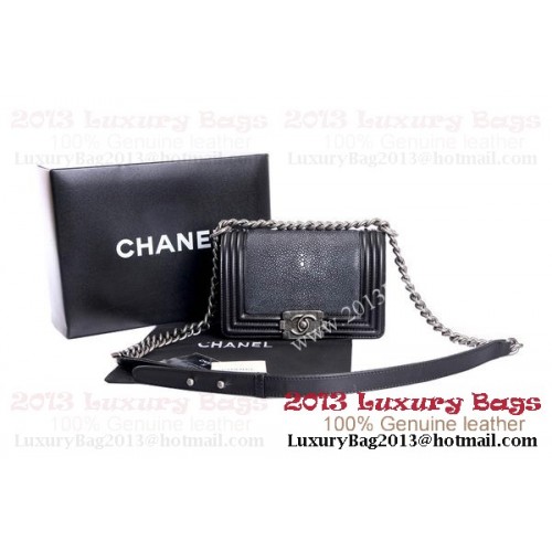 Boy Chanel Flap Sac à bandoulière Original Pearl Leather A37006 Noir&Blanc