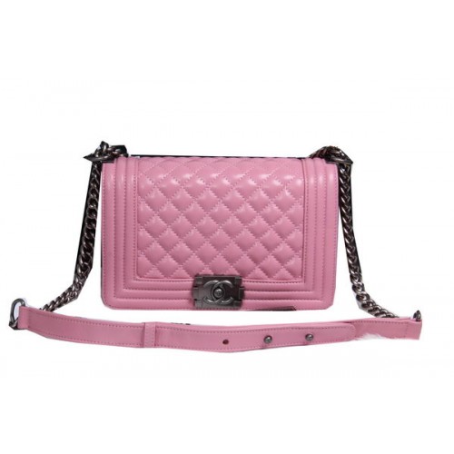 Boy Chanel Flap Sac à bandoulière en cuir de mouton CHA2068 Rose