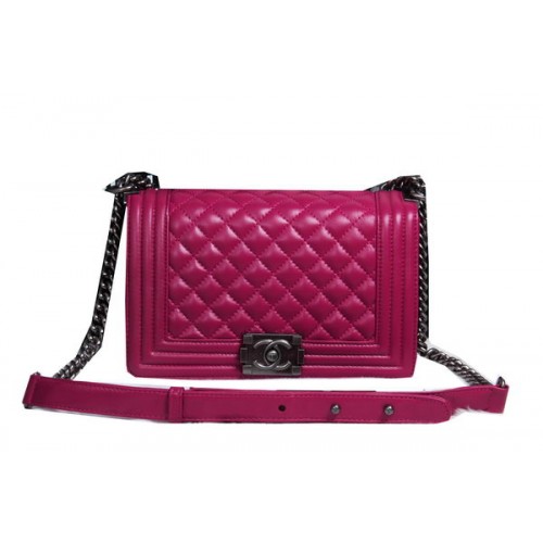 Boy Chanel Flap Sac à bandoulière en cuir de mouton CHA2068 Rose