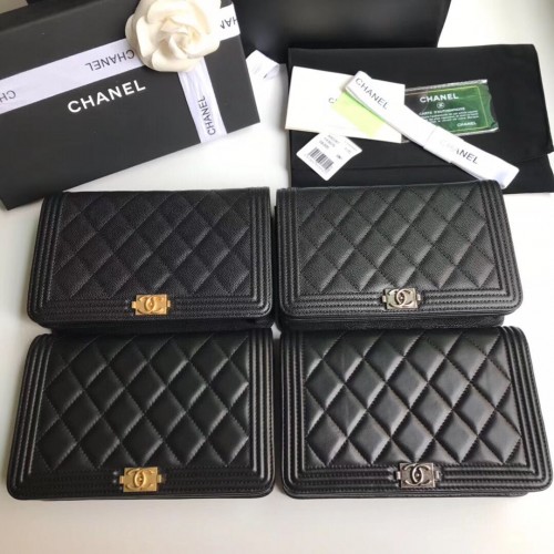Boy Chanel Mini Flap Sacs en cuir de mouton A33819 Noir