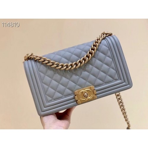 Sac à main Boy Chanel A67086 gris clair