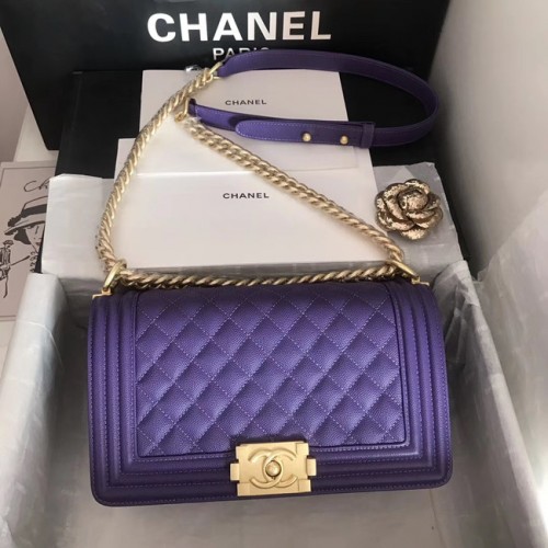 Sac à main Boy Chanel A67086 violet