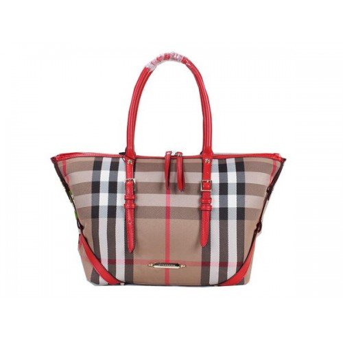 BurBerry House Check Saddlestitch Sac à bandoulière B20551 Rouge