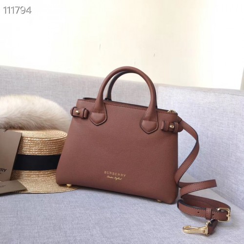 BurBerry Sac fourre-tout en cuir 7461 marron