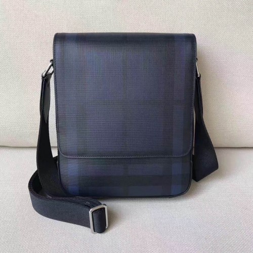 BurBerry Messenger Bag in Haymarket Check BU38890 Bleu&Noir