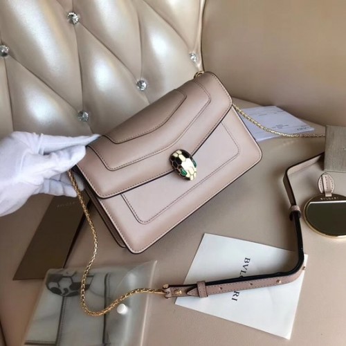 Bvlgari Original cuir de vachette serpenti sac à bandoulière pour toujours 5590 rose clair