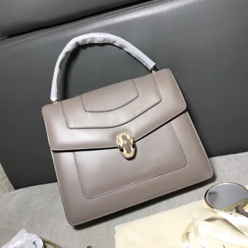 Bvlgari Original Sac fourre-tout en cuir de veau 3782 gris