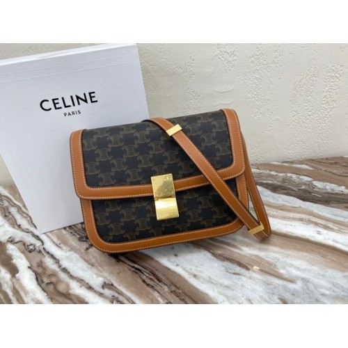 CELINE GRAND SAC TRIOMPHE CUIR DE VEAU 88007 Marron