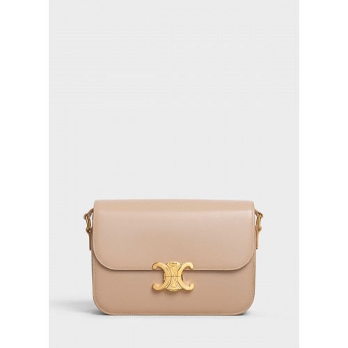 SAC CELINE MOYEN C EN CUIR DE VEAU MATELASSÉ BICOLORE CL87253 Camel