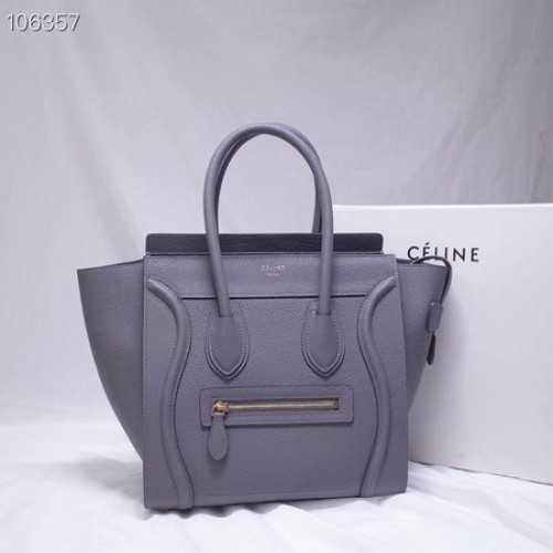 SAC À MAIN CELINE MICRO LUGGAGE EN CUIR D'AGNEAU LAMINÉ 167793-13