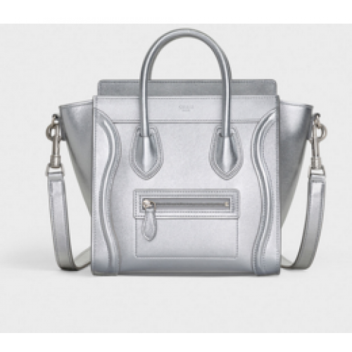 SAC BAGAGE CELINE NANO EN CUIR D'AGNEAU LAMINÉ 189243 SILouis VuittonER