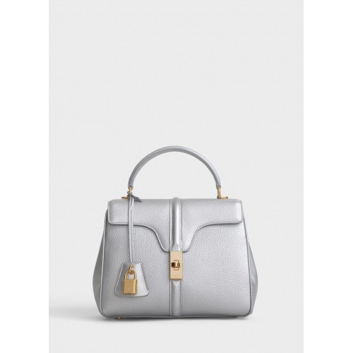 SAC CELINE PETIT 16 EN CUIR DE VEAU GRAINÉ LAMINÉ 188003 SILouis VuittonER