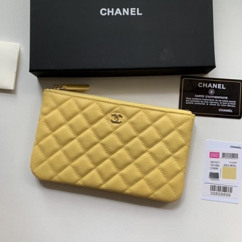 CHANEL 19 Caviar Original Leather Carry on bag AP1060 jaune