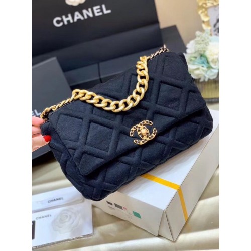 CHANEL 19 Sac à Rabat AS1160 AS1161 AS1162 Noir