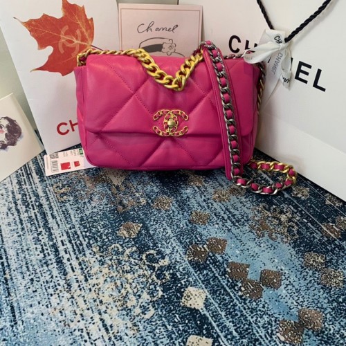 CHANEL 19 Sac à rabat AS1160 AS1161 AS1162 Rose