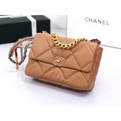 SAC À MAIN CHANEL 19 AS1160 AS1161 Caramel
