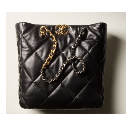 CHANEL 19 SAC SHOPPING AS3519 Noir