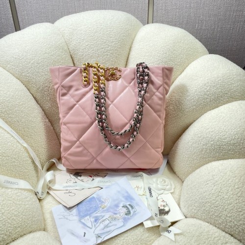 CHANEL 19 SAC SHOPPING AS3519 rose