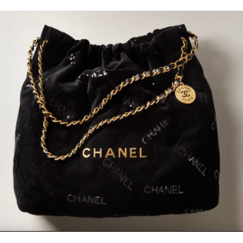 SAC À MAIN CHANEL 22 AS3261 Noir
