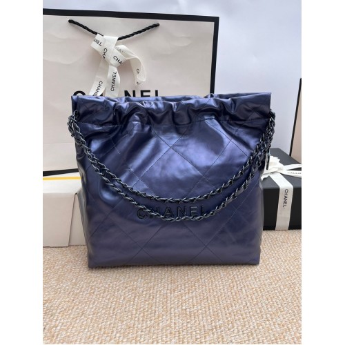 SAC À MAIN CHANEL 22 AS3262 Bleu Marine