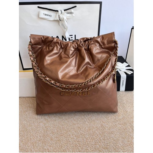 SAC À MAIN CHANEL 22 AS3262 marron