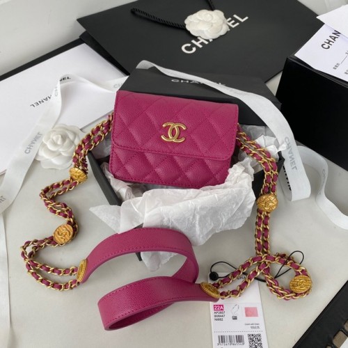 CHANEL POCHETTE AVEC CHAÎNE AP2857 Prune