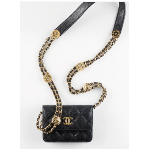CHANEL POCHETTE AVEC CHAÎNE AP2857 noir