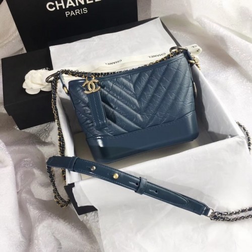 CHANEL GABRIELLE Original Petit Sac Hobo A91810 Bleu