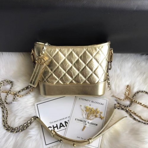 CHANEL GABRIELLE Original Petit Sac Hobo A91810 Doré