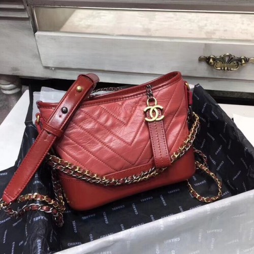 CHANEL GABRIELLE Sac Hobo en cuir d'origine A93841 rouge