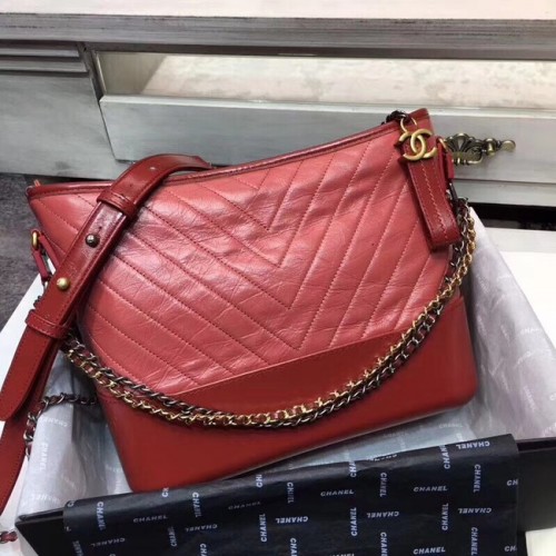 CHANEL GABRIELLE Sac Hobo en cuir d'origine A93842 rouge