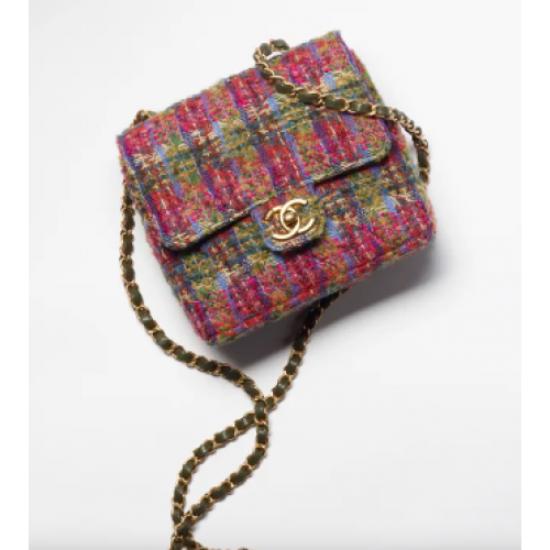 CHANEL MINI SAC À RABAT AS3648 Multicolore