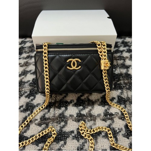 CHANEL VANITÉ AVEC CHAÎNE 68106 Noir