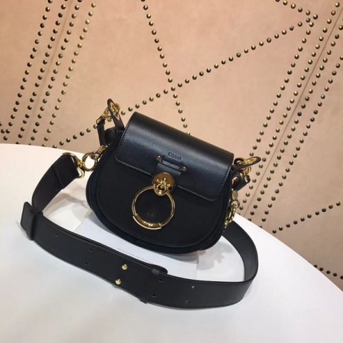 CHLOE Tess Petit sac à bandoulière en cuir 3E153 noir