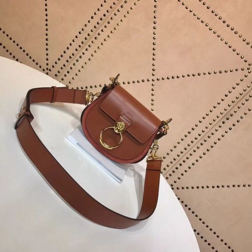 CHLOE Tess Petit sac à bandoulière en cuir 3E153 camel