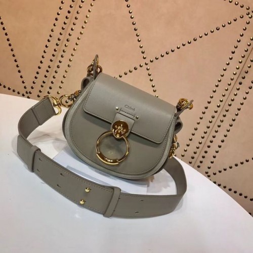 CHLOE Tess Petit sac à bandoulière en cuir 3E153 gris