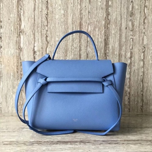 Celine Belt Bag Origina Sac fourre-tout en cuir A98311 bleu ciel
