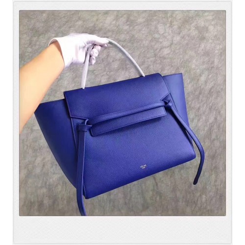 Celine Sac Banane Cuir Original C98312 Bleu