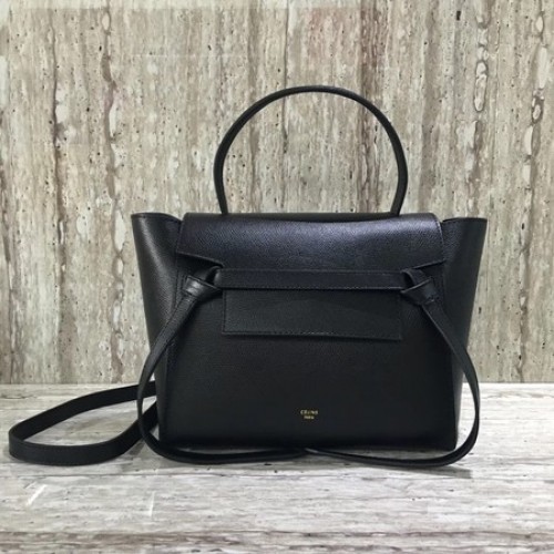 Celine Ceinture mini Sac Original Cuir C98310 Noir