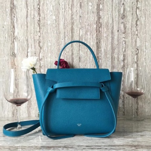 Celine Ceinture mini Sac Original Cuir C98310 Bleu