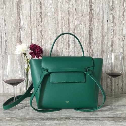Celine Ceinture mini Sac Original Cuir C98310 Vert