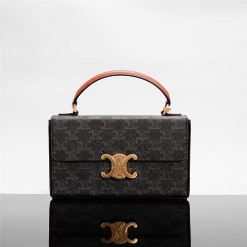 Celine CABAS VERTICAL EN TOILE TRIOMPHE 199992 noir