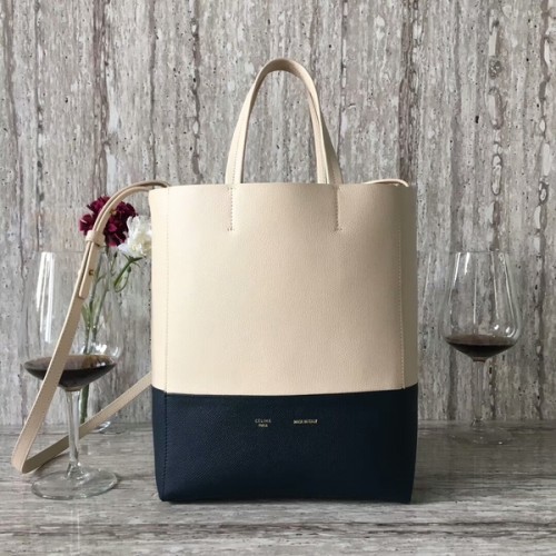 Celine Cabas Phantom Bags Cuir de veau C2204 Camel&Black