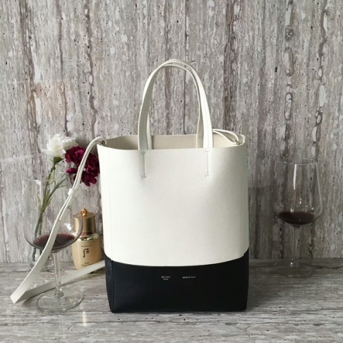 Celine Cabas Phantom Bags Cuir de veau C2204 Blanc&Noir